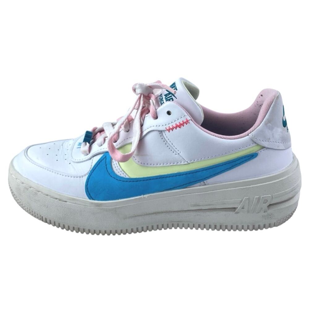 Nike Air Force 1 PLT.AF.ORM Women's White Pastel Low Top Athletic Sneakers 8.5